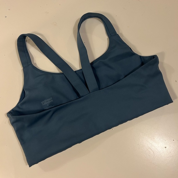 Girlfriend Collective Small Blue Matching Workout Set - Picture 2 of 4